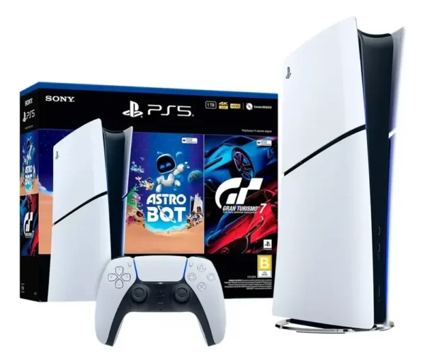 Consola PS5 Slim Standard 2015 - Astro Bot y G.T 7 (Doble Juego)
