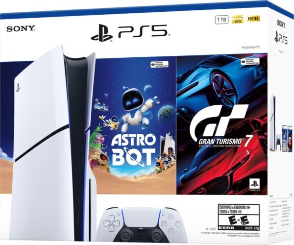 Consola PS5 Slim Standard 2015 - Astro Bot y G.T 7 (Doble Juego)
