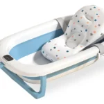 Bañera Para Bebés Plegable Con Termómetro Digital Y Reductor